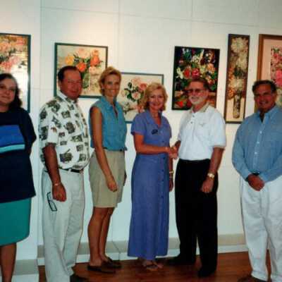 Exhibit of flower tiles: Copyright: © Key West Art & Historical Society; Origformat: Print-Photographic