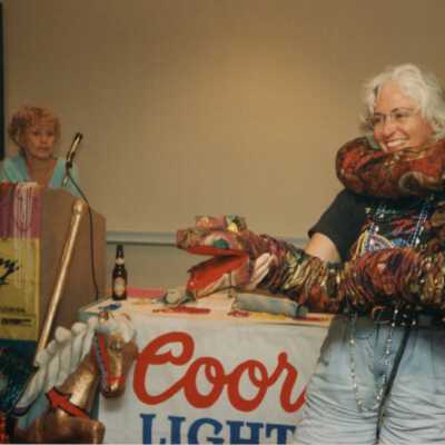 Unknown woman at the Coors light parade workshop.