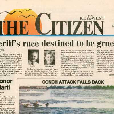 An article in the Key West Citizen that reads Spotlight turns on Fantasy Fest again.