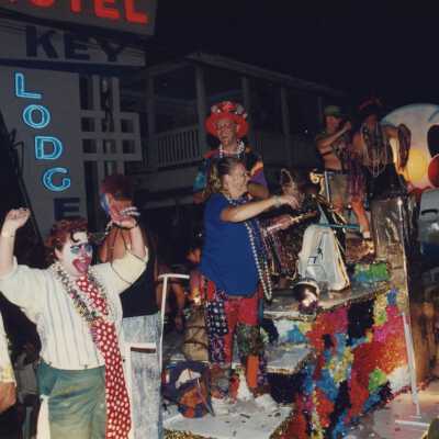 A float in the parade.