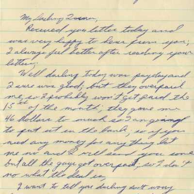 Letter from Naval Air Station Key West during Cuban Missile Crisis: Copyright: © Key West Art & Historical Society