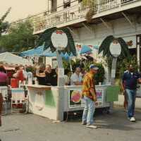 A vendor at the FF street fair.