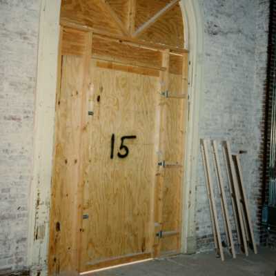 A door labeled number 15.