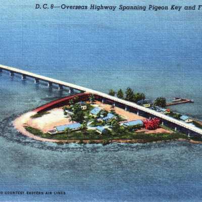Overseas Highway Spanning Pigeon Key and Fishing Camp