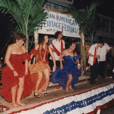 A float in the parade.