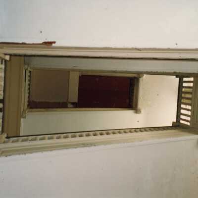 A view from the first floor looking up to the attic.