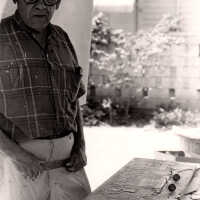 Mario Sanchez in his Studio Under the Trees