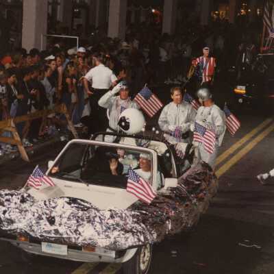 A float in the parade.