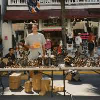 A vendor at the FF street fair.