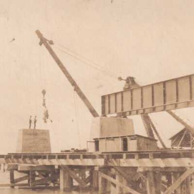 Bahia Honda bridge construction: Copyright: © Key West Art & Historical Society; Origformat: Print-Photographic