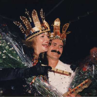 King Frank Cicalese and unknown Queen of Fantasy Fest.