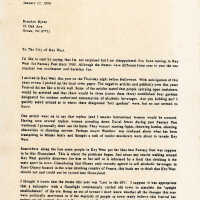 A letter to the City of Key West from Brendan Byrne.