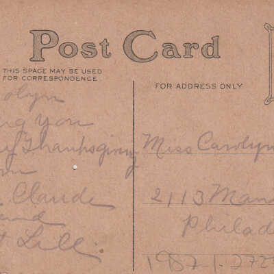 Thanksgiving Greetings: © Key West Art & Historical Society