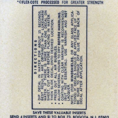 Hemingway Home Travel Decal Instructions