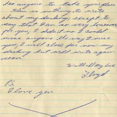 Letter from Naval Air Station Key West during Cuban Missile Crisis: Copyright: © Key West Art & Historical Society