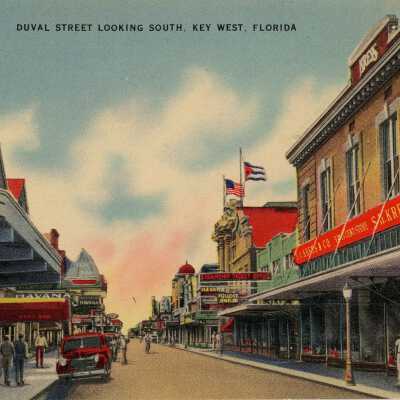 Duval Street Looking South, Key West, Florida