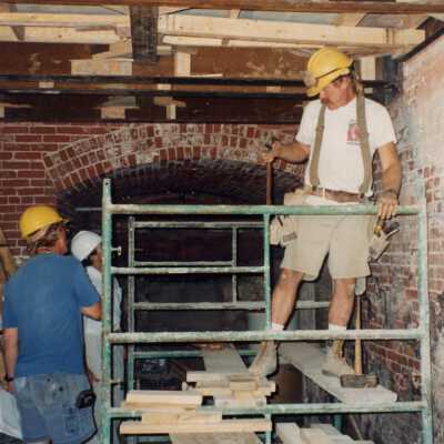 Steve Vaughn, Jack Daniels and Jeff Orgam at the Custom House