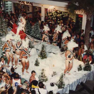 A float in the parade.