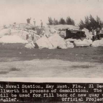Battery Dillworth in Process of Demolition: Copyright: © Key West Art & Historical Society; Origformat: Print-Photographic