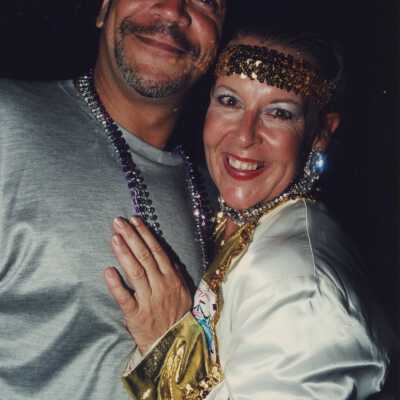 Gordon Ross with an unknown lady.