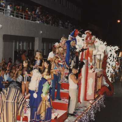 A float in the parade.