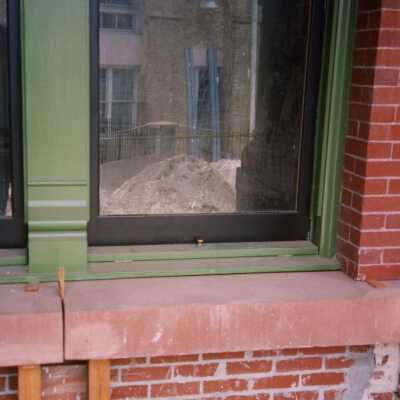 One of the exterior windows.