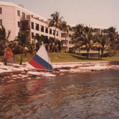 Panorama of the Casa Marina Hotel beach