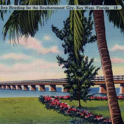 The Highway that Goes to Sea Heading for the Southernmost City, Key West, Florida