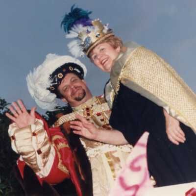 Fantasy Fest queen Peggy Fields and King Mick.