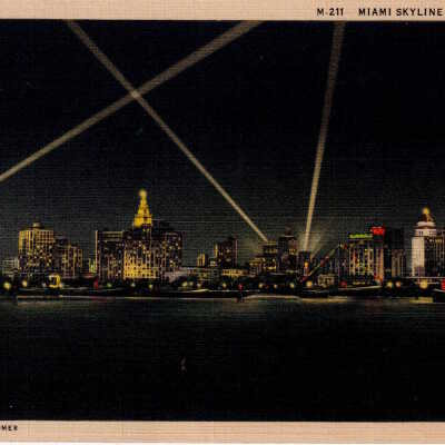 Miami Skyline at Night