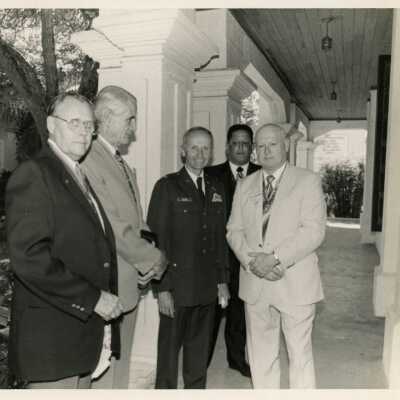 Military Personnel Outside of St. Paul's Episcopal Church