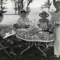 A group of unknown woman at a get together