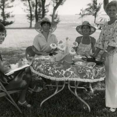 A group of unknown woman at a get together
