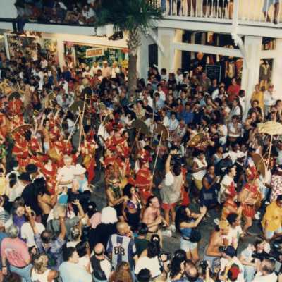 A band in the parade.