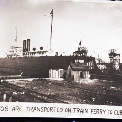 Florida East Coast Railway Automobile Ferry Key West to Cuba: Copyright: © Key West Art & Historical Society; Origformat: Artifact