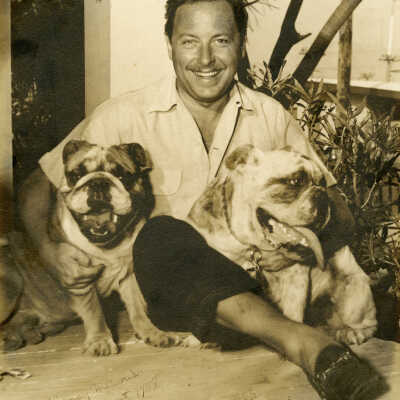 Tennessee Williams on his Duncan Street Porch