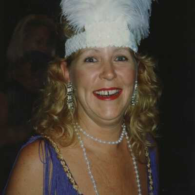 Unknown woman dressed up.