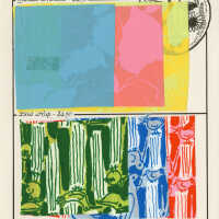 Key West Hand Print Fabrics Material Sample Page