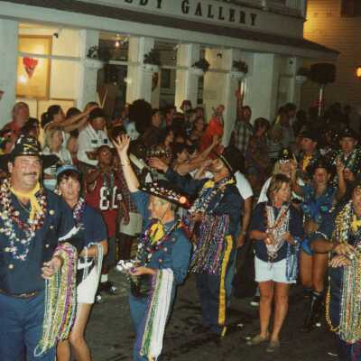 Unknown people in the parade.