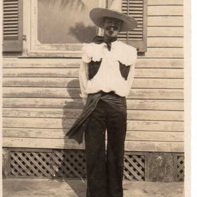 Unknown man in costume