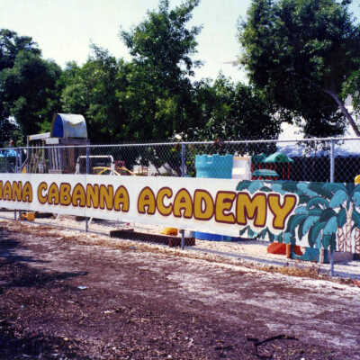 Banana Cabanna Academy Sign