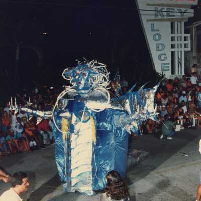 A float in the parade.