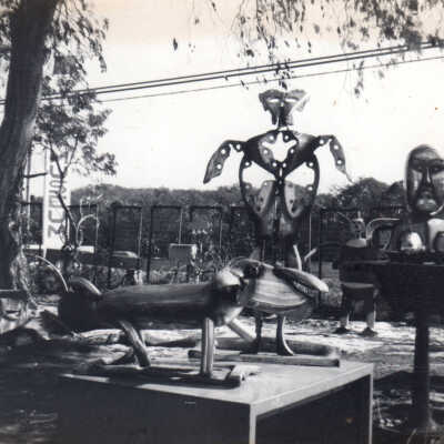 Stanley Papio metal sculpture