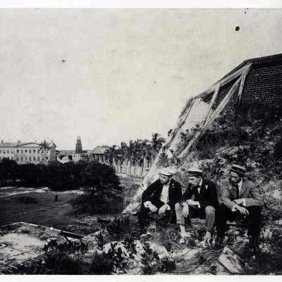 Three Men at Fort Jefferson