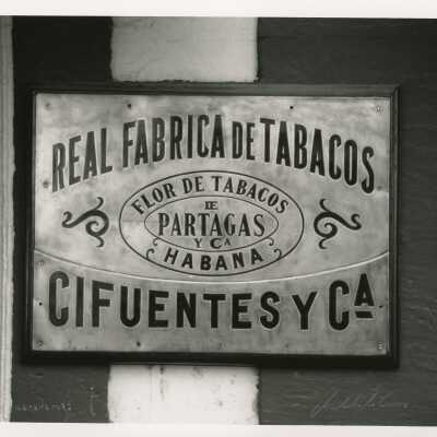 A tobacco sign in Cuba