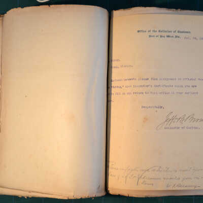 Key West Custom House Letterbook