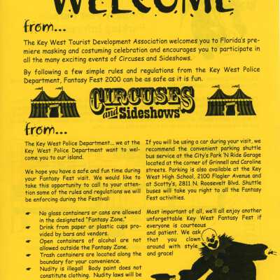 Parking information.