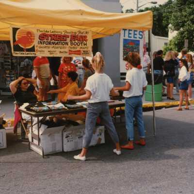 The FF street fair info booth.