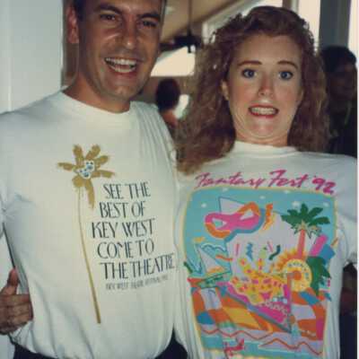 Tom Luna and unknown woman.