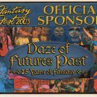 Fantasy Fest 2003 official sponsor sign.